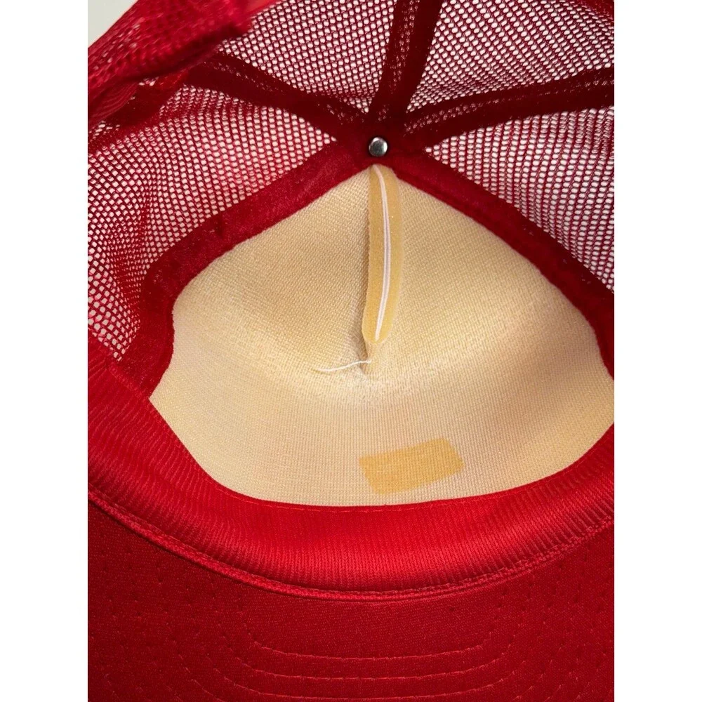 Vintage AT&T Fiber Optics Blue Stake Call Before You Dig Snapback‎ Trucker Hat